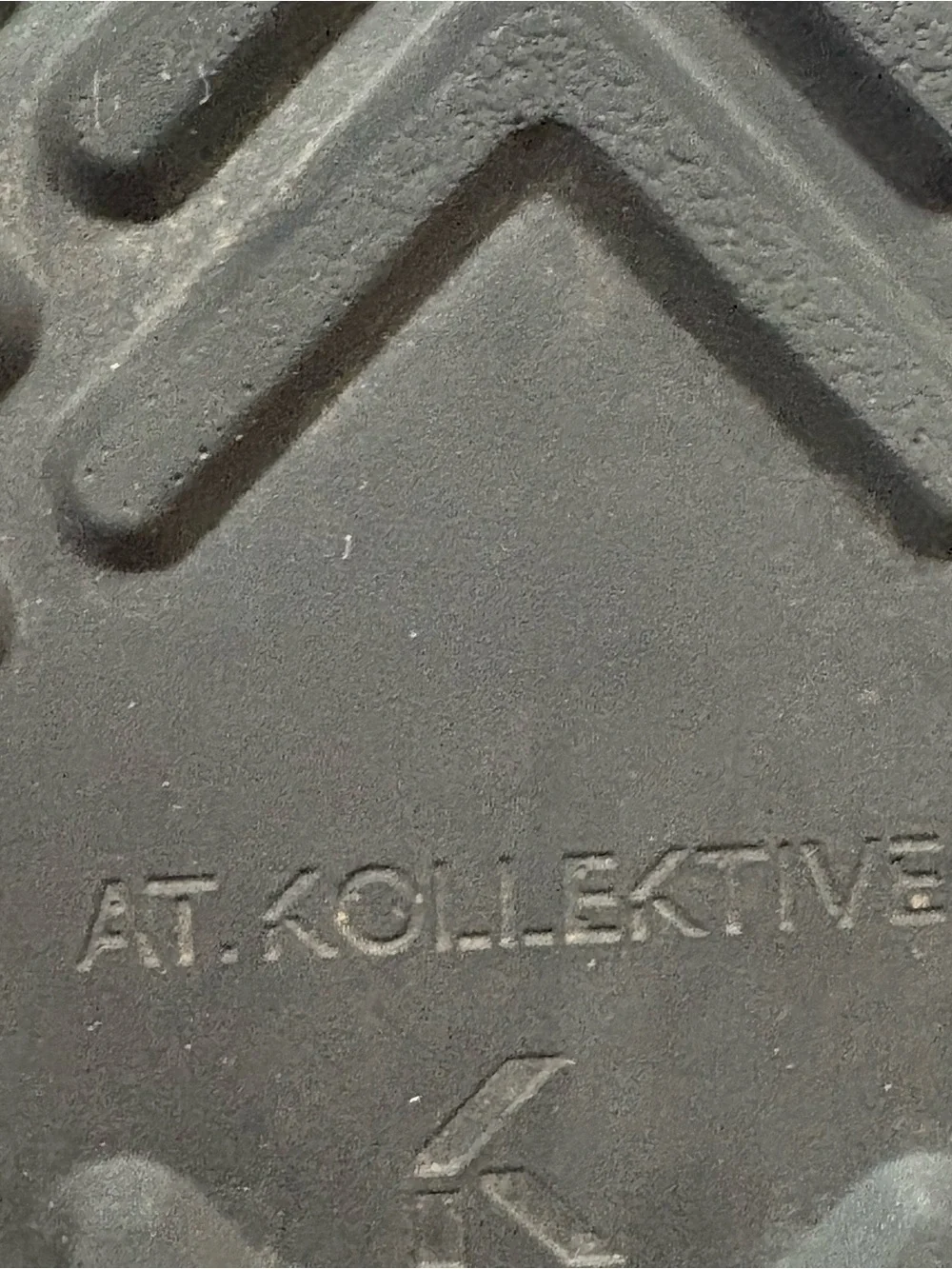 At.Kolektive Black Joke Lace Desert Boot Size 42 Pebble Grain Leather Square Toe